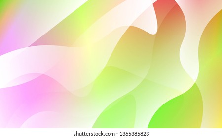 Template Abstract Background With Curves Lines. For Cover Page, Landing Page, Banner. Vector Illustration with Color Gradient