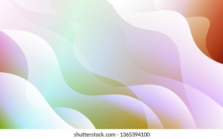 Template Abstract Background With Curves Lines. Design For Cover Page, Poster, Banner Of Websites. Vector Illustration with Color Gradient