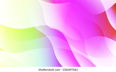 Template Abstract Background With Curves Lines. Design For Cover Page, Poster, Banner Of Websites. Vector Illustration with Color Gradient