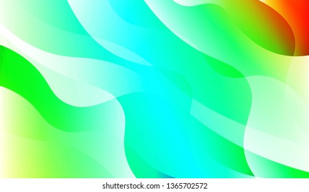 Template Abstract Background With Curves Lines. For Cover Page, Landing Page, Banner. Vector Illustration with Color Gradient