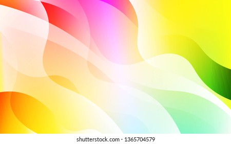 Template Abstract Background With Curves Lines. For Cover Page, Landing Page, Banner. Vector Illustration with Color Gradient