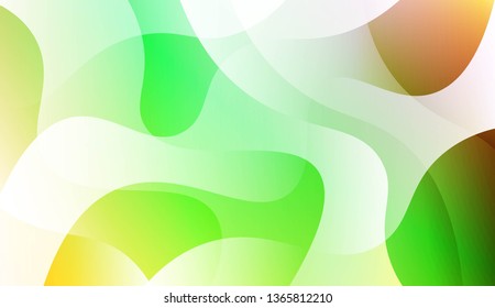 Template Abstract Background With Curves Lines. Design For Cover Page, Poster, Banner Of Websites. Vector Illustration with Color Gradient