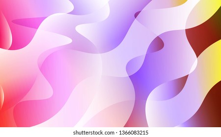 Template Abstract Background With Curves Lines. Design For Cover Page, Poster, Banner Of Websites. Vector Illustration with Color Gradient