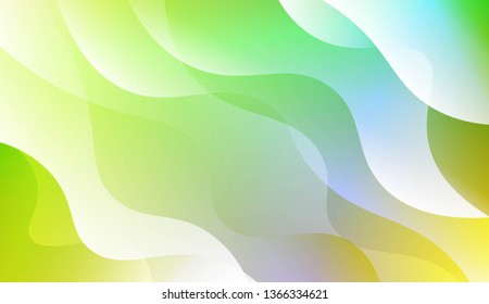 Template Abstract Background With Curves Lines. For Cover Page, Landing Page, Banner. Vector Illustration with Color Gradient