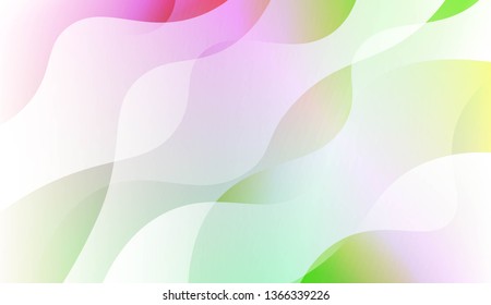 Template Abstract Background With Curves Lines. For Cover Page, Landing Page, Banner. Vector Illustration with Color Gradient