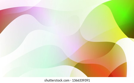 Template Abstract Background With Curves Lines. Design For Cover Page, Poster, Banner Of Websites. Vector Illustration with Color Gradient