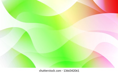 Template Abstract Background With Curves Lines. Design For Cover Page, Poster, Banner Of Websites. Vector Illustration with Color Gradient