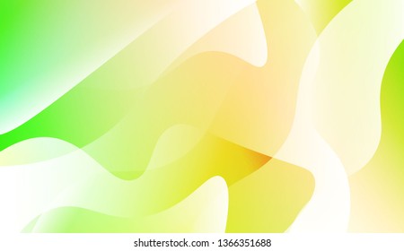 Template Abstract Background With Curves Lines. For Cover Page, Landing Page, Banner. Vector Illustration with Color Gradient