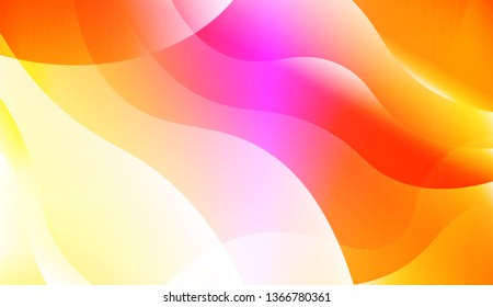 Template Abstract Background With Curves Lines. Design For Cover Page, Poster, Banner Of Websites. Vector Illustration with Color Gradient
