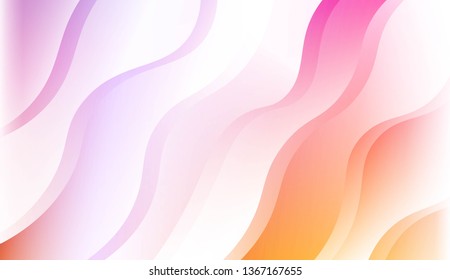 Template Abstract Background With Curves Lines. For Cover Page, Landing Page, Banner. Vector Illustration with Color Gradient