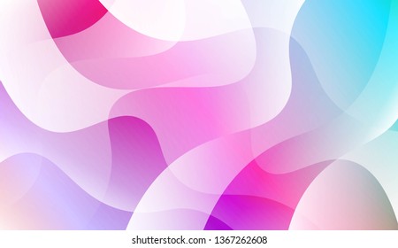 Template Abstract Background With Curves Lines. For Cover Page, Landing Page, Banner. Vector Illustration with Color Gradient