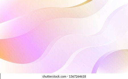 Template Abstract Background With Curves Lines. For Cover Page, Landing Page, Banner. Vector Illustration with Color Gradient