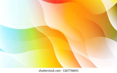 Template Abstract Background With Curves Lines. Design For Cover Page, Poster, Banner Of Websites. Vector Illustration with Color Gradient