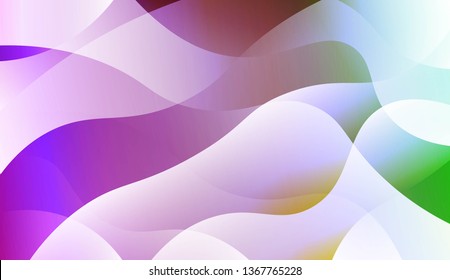 Template Abstract Background With Curves Lines. Design For Cover Page, Poster, Banner Of Websites. Vector Illustration with Color Gradient