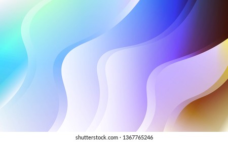 Template Abstract Background With Curves Lines. Design For Cover Page, Poster, Banner Of Websites. Vector Illustration with Color Gradient