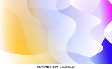 Template Abstract Background With Curves Lines, Wave Shape. For Business Presentation Wallpaper, Flyer, Cover. Vector Illustration with Color Gradient
