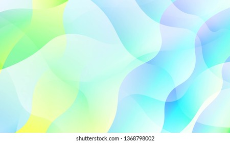 Template Abstract Background With Curves Lines, Wave Shape. Modern Screen Gradient Design. For Greeting Card, Flyer, Poster, Brochure, Banner Calendar. Vector Illustration