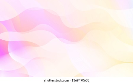 Template Abstract Background With Curves Lines, Wave Shape. Modern Screen Gradient Design. For Greeting Card, Flyer, Poster, Brochure, Banner Calendar. Vector Illustration