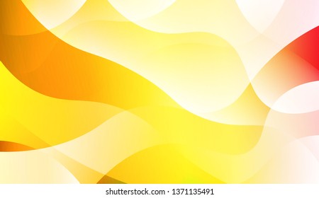 Template Abstract Background With Curves Lines. For Cover Page, Landing Page, Banner. Vector Illustration with Color Gradient