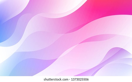 Template Abstract Background With Curves Lines, Wave Shape. For Business Presentation Wallpaper, Flyer, Cover. Vector Illustration with Color Gradient