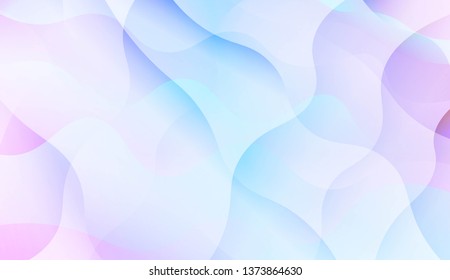 Template Abstract Background With Curves Lines, Wave Shape. Modern Screen Gradient Design. For Greeting Card, Flyer, Poster, Brochure, Banner Calendar. Vector Illustration