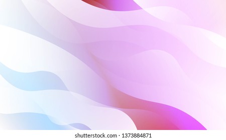 Template Abstract Background With Curves Lines, Wave Shape. For Business Presentation Wallpaper, Flyer, Cover. Vector Illustration with Color Gradient