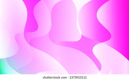 Template Abstract Background With Curves Lines, Wave Shape. For Business Presentation Wallpaper, Flyer, Cover. Vector Illustration with Color Gradient