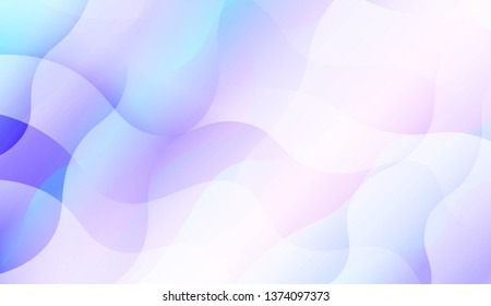 Template Abstract Background With Curves Lines, Wave Shape. Modern Screen Gradient Design. For Greeting Card, Flyer, Poster, Brochure, Banner Calendar. Vector Illustration