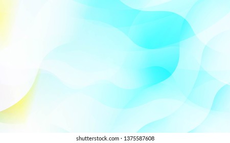 Template Abstract Background With Curves Lines, Wave Shape. Modern Screen Gradient Design. For Greeting Card, Flyer, Poster, Brochure, Banner Calendar. Vector Illustration