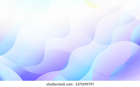 Template Abstract Background With Curves Lines, Wave Shape. Modern Screen Gradient Design. For Greeting Card, Flyer, Poster, Brochure, Banner Calendar. Vector Illustration