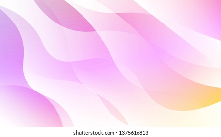 Template Abstract Background With Curves Lines, Wave Shape. For Business Presentation Wallpaper, Flyer, Cover. Vector Illustration with Color Gradient