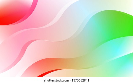 Template Abstract Background With Curves Lines. Design For Cover Page, Poster, Banner Of Websites. Vector Illustration with Color Gradient