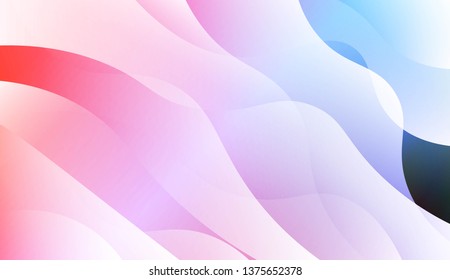 Template Abstract Background With Curves Lines, Wave Shape. For Business Presentation Wallpaper, Flyer, Cover. Vector Illustration with Color Gradient