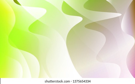 Template Abstract Background With Curves Lines, Wave Shape. For Business Presentation Wallpaper, Flyer, Cover. Vector Illustration with Color Gradient