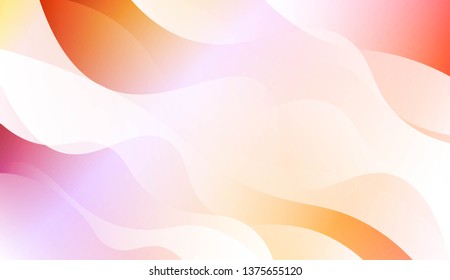 Template Abstract Background With Curves Lines, Wave Shape. For Business Presentation Wallpaper, Flyer, Cover. Vector Illustration with Color Gradient