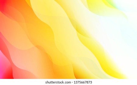 Template Abstract Background With Curves Lines, Wave Shape. Modern Screen Gradient Design. For Greeting Card, Flyer, Poster, Brochure, Banner Calendar. Vector Illustration