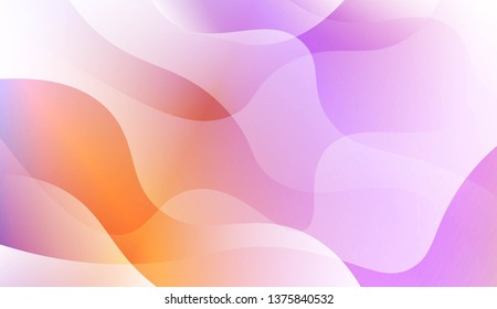 Template Abstract Background With Curves Lines, Wave Shape. For Business Presentation Wallpaper, Flyer, Cover. Vector Illustration with Color Gradient