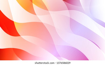 Template Abstract Background With Curves Lines, Wave Shape. For Business Presentation Wallpaper, Flyer, Cover. Vector Illustration with Color Gradient
