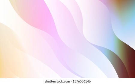 Template Abstract Background With Curves Lines, Wave Shape. For Business Presentation Wallpaper, Flyer, Cover. Vector Illustration with Color Gradient