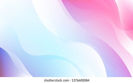 Template Abstract Background With Curves Lines, Wave Shape. For Business Presentation Wallpaper, Flyer, Cover. Vector Illustration with Color Gradient