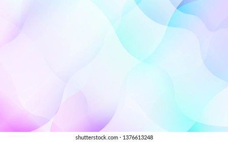 Template Abstract Background With Curves Lines, Wave Shape. Modern Screen Gradient Design. For Greeting Card, Flyer, Poster, Brochure, Banner Calendar. Vector Illustration