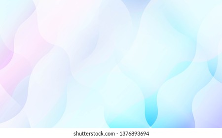 Template Abstract Background With Curves Lines, Wave Shape. Modern Screen Gradient Design. For Greeting Card, Flyer, Poster, Brochure, Banner Calendar. Vector Illustration