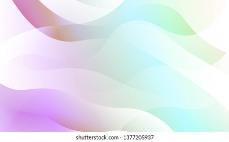 Template Abstract Background With Curves Lines, Wave Shape. For Business Presentation Wallpaper, Flyer, Cover. Vector Illustration with Color Gradient