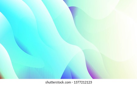 Template Abstract Background With Curves Lines, Wave Shape. For Business Presentation Wallpaper, Flyer, Cover. Vector Illustration with Color Gradient