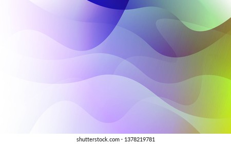 Template Abstract Background With Curves Lines, Wave Shape. For Business Presentation Wallpaper, Flyer, Cover. Vector Illustration with Color Gradient