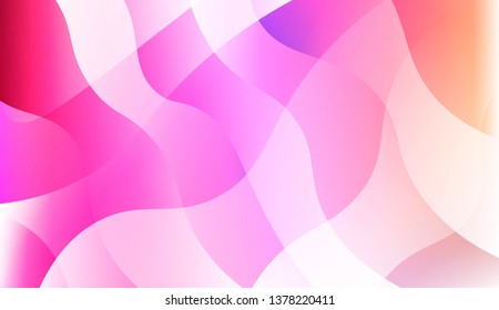 Template Abstract Background With Curves Lines, Wave Shape. For Business Presentation Wallpaper, Flyer, Cover. Vector Illustration with Color Gradient