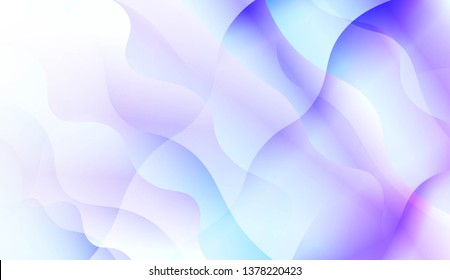 Template Abstract Background With Curves Lines, Wave Shape. Modern Screen Gradient Design. For Greeting Card, Flyer, Poster, Brochure, Banner Calendar. Vector Illustration