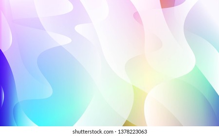 Template Abstract Background With Curves Lines, Wave Shape. For Business Presentation Wallpaper, Flyer, Cover. Vector Illustration with Color Gradient