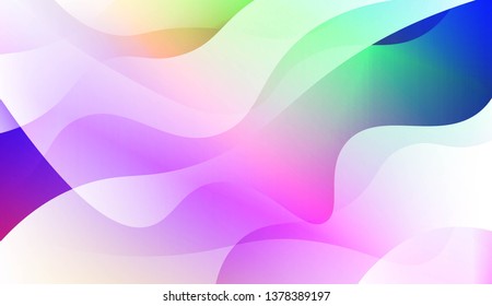 Template Abstract Background With Curves Lines, Wave Shape. For Business Presentation Wallpaper, Flyer, Cover. Vector Illustration with Color Gradient