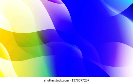 Template Abstract Background With Curves Lines, Wave Shape. For Business Presentation Wallpaper, Flyer, Cover. Vector Illustration with Color Gradient